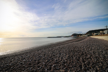 Sidmouth Beach in Devon