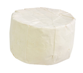 White mould cheese isolated on white background with clipping path