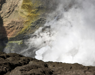 Bromo crater inside view