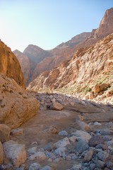 beautiful desert landscape of Todra Gorge in high atlas in morocco