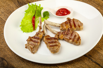 Grilled lamb