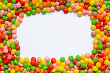 Obraz premium Candy on white background