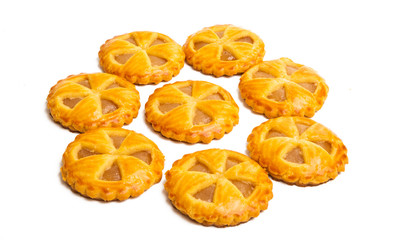 biscuits with jam isolated