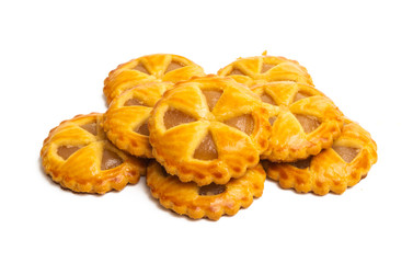 biscuits with jam isolated