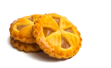 biscuits with jam isolated