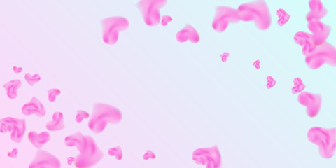 Hearts of confetti for valentines day