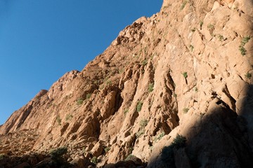 beautiful desert landscape of Todra Gorge in high atlas in morocco