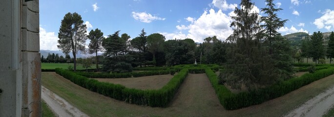 Certosa di San Lorenzo - Panoramica dei giardini