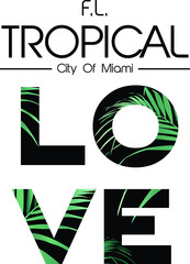 Tropical graphic with slogan in vector - 245610794
