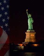 statue of liberty-flag © Dan