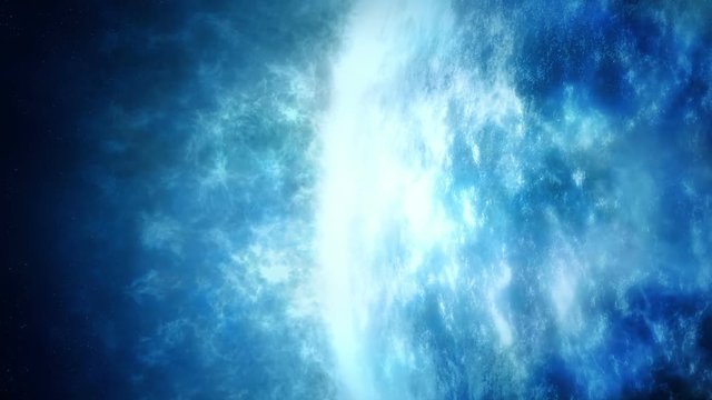 Huge Gaseous Blue Planet