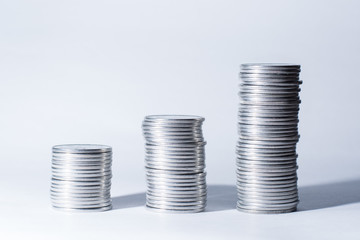 Silver coins in the stacks