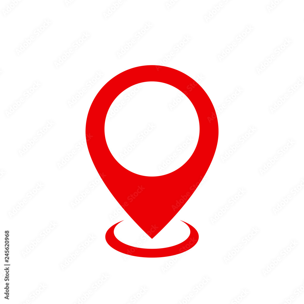 Poster Pin map marker pointer icon, GPS location symbol – for stock