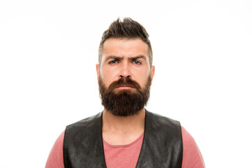 Facial hair treatment. Masculinity brutality and beauty. Hipster with beard brutal guy. Masculinity...