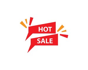 Blank banner discount label vector