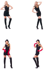 Fototapeta premium Beautiful woman wearing topboots