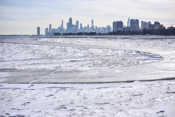 Frozen Winter in Chicago