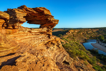 Fototapeta na wymiar natures window in kalbarri national park, western australia 1