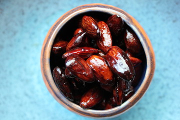 Gebrannte Mandeln von oben