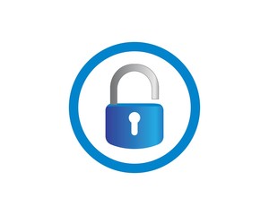 lock icon logo vector template