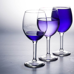 three glasses