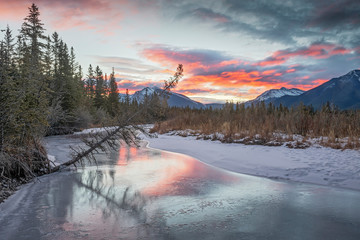 Sunrise in the Bow Valley