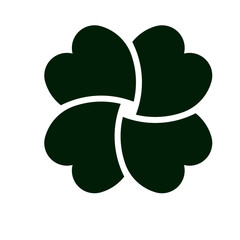 Flat flower vector icon