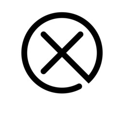Outline Cancel vector icon