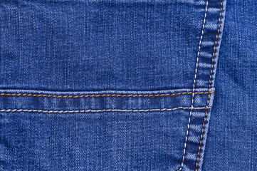 part of jeans shot close-up