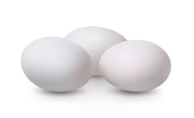 eggs isolated on white background