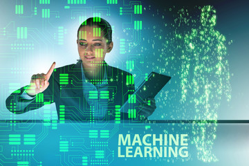 Machine learning concept as modern technology
