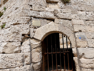 The fort of St Nikolas guarding Mandraki Harbour on the Greek island of Rhodes 