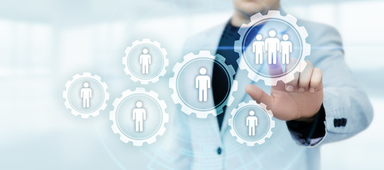 Human Resources HR management Recruitment Employment Headhunting Concept