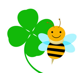 ミツバチとクローバー
