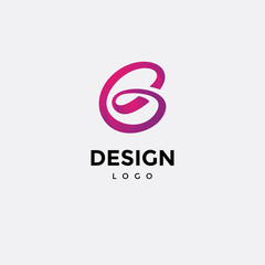 Vector logo design colorful, initials icon b © arif purnomo
