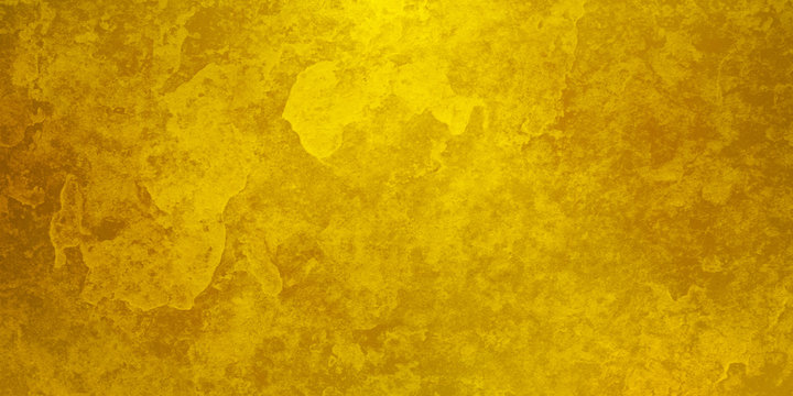 Gold background with old abstract stone grunge texture, luxury yellow background