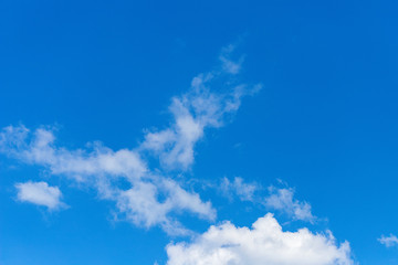 Blue sky with clouds background