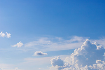 Blue sky with clouds background