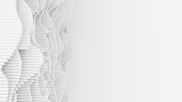 4K Abstract Waveforms With Copy Space. Seamless loop