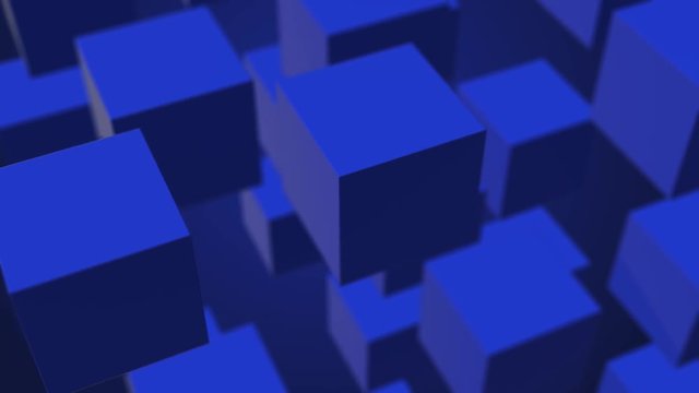 3d render cubes abstract motion background