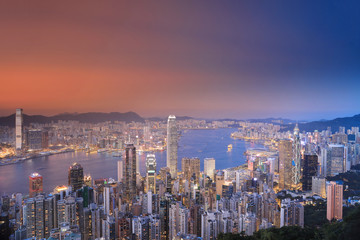 Hong Kong skyline at 2016