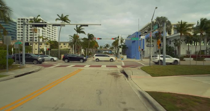 motion footage Harding Avenue 93rd Street Miami Beach