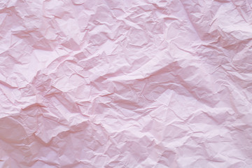 Pink crumpled recycle paper