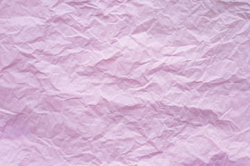 Pink crumpled recycle paper