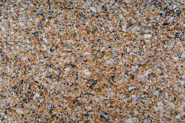 Cork board background or pattern with selective focus
