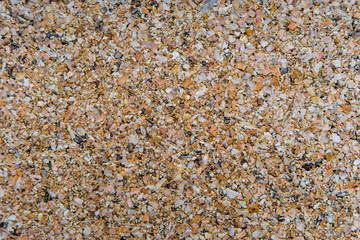 Cork board background or pattern with selective focus