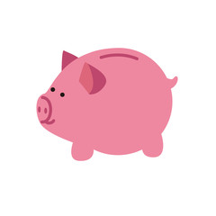  ぶた貯金箱　イラスト　貯金　お金　お小遣い　へそくり