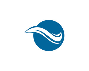 Water Wave symbol and icon Logo