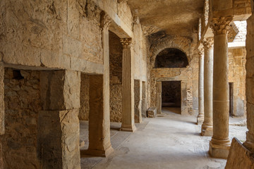 Fototapeta na wymiar Ruins of the ancient Roman town Bulla Regia, Tunisia