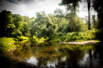 Beautiful scenic views on hot summer days.